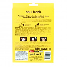 TAKE & CARE PAUL FRANK PINEAPPLE BRIGHTENING SERUM MASK SHEET